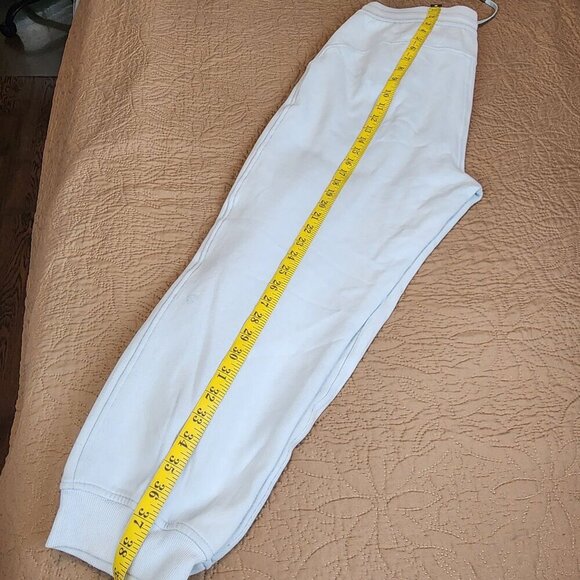 Lululemon sz 10 women light blue jogger pants joggers cropped - Picture 10 of 13